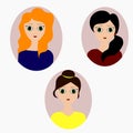 set woman icon