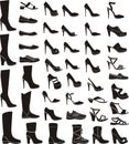 Set of a woman shoes Royalty Free Stock Photo