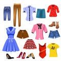 Set of women clothes