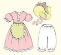 Set of women clothing