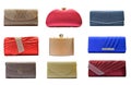 Set of Women handbags isolated