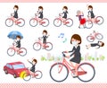 Flat type mask business women_city cycle