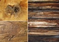 Set of wood textures Royalty Free Stock Photo