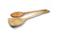 Set of wooden ladle is a kitchenware bigger than a spoon