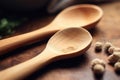 Set of wooden spoons