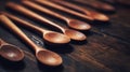 Set of wooden spoons