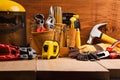 Set of working tools Royalty Free Stock Photo