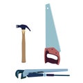 Set of working tools