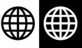 Set World Icon, Globe Logo Template Royalty Free Stock Photo