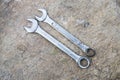 Set of wrenches , two spanners