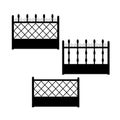 Set of wrought iron balcony fences