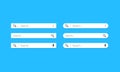 Set www search bar icons. www search bar icon for web site. Vector EPS10 Royalty Free Stock Photo