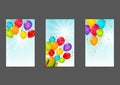 Set of 240 x 400 banners Royalty Free Stock Photo