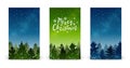 Set of 240 x 400 vertical Christmas banners