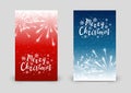 Set of 240 x 400 vertical banners with fireworks Royalty Free Stock Photo