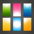 Set of 240 x 400 vertical banners Royalty Free Stock Photo