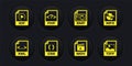 Set XML file document, MP3, CSS, MOV, BMP and PHP icon. Vector Royalty Free Stock Photo