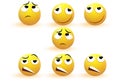 Emoji. Emotion icons vector collection Royalty Free Stock Photo