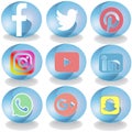 Yinyang Sphere social media icon set