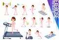 Flat type patient young women_exercise