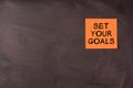 Set Your Goals Royalty Free Stock Photo