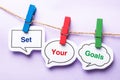 Set your goals Royalty Free Stock Photo