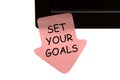 Set Your Goals Royalty Free Stock Photo