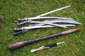 A set of Zaporozhian Sich cossack, kozak, popular arms, exact copies of ancient deathly weapons