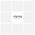 Set of zigzag and herringbone seamless patterns