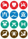 Set Of Zodiac Signs