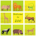 Set with Zoo Animals