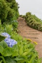 Sete Cidades on the island of Sao Miguel in the Azores, Portugal Royalty Free Stock Photo