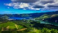 Sete Cidades at Lake Azul on the island Sao Miguel Azores