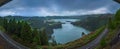 Sete Cidades twin crater lakes Royalty Free Stock Photo