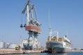 Cargo boat in Sete Harbor in the south of France