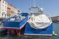 Fish boats in Sete Harbor in the south of France Royalty Free Stock Photo