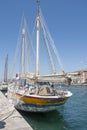 Fish boats in Sete Harbor in the south of France Royalty Free Stock Photo