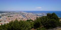 Sete panorama of french city port of town in Herault in France Royalty Free Stock Photo