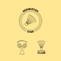 Seth logos for badminton club