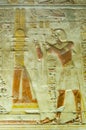 Seti praising the Djed Column, Abydos Royalty Free Stock Photo