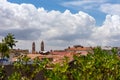 Setif city against a cloudy sky. Royalty Free Stock Photo