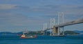 Seto Ohashi Bridge in Okayama, Japan Royalty Free Stock Photo