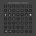 Setofuserinterfaceicons. Vector illustration decorative design