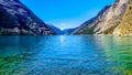 Seton Lake on the foot of Mount McLean in Southern BC, Canada Royalty Free Stock Photo