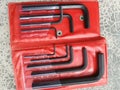 A sets of different sizes allen key. Royalty Free Stock Photo