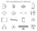 Sets icon Air conditioner's device