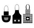 Sets of kitchen aprons