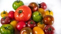 Sets of tomatoes of different varieties, sizes and colors