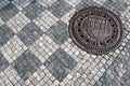 Sett and sewer manhole Royalty Free Stock Photo