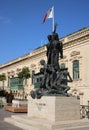 Sette Guigno monument, Palace Square, Valletta Royalty Free Stock Photo